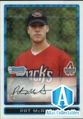 2009 Bowman Chrome Prospects X-Fractors Baseball Card #BCP76 Pat McAnaney /299